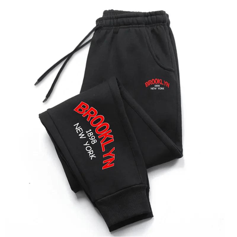 Newest Brooklyn Printed Sweatpants Women's Casual Fashion Sport Pants High Quality Ladies Home Outdoor Comfortable Soft Trousers