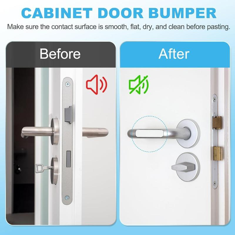 4/200PCS Clear Silicone Furniture Bumpers Strips Cupboard Door Stops Anti-collision Cabinet Fridge Adhesive Mute Buffer Pads