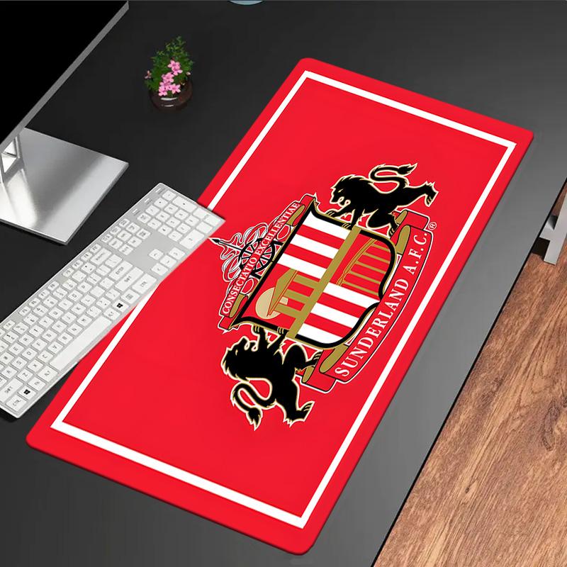 Tappetino per Mouse con Stemma di Sunderland, Base in Gomma, Tappetino per Mouse per Giocatori e Uso Ufficio, Scrivania da Gioco, Tappetino Facile da Pulire Regali di Natale per Fan