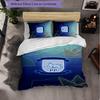 Preston North End Football 3 Piece Bedding Set Soft Duvet Cover Set with Pillowcases Printed Bedroom Decor Set for Home