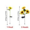 Solar Powered LED Solar Sunflower Lights Waterproof LED Light Landscape Lamp Simulation Design Outdoor Deco Flower Light