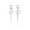 Summer Vacation Wind Stud Earrings Super Fairy Long Petal Fringed Earrings Sweet Temperament Fresh Earrings