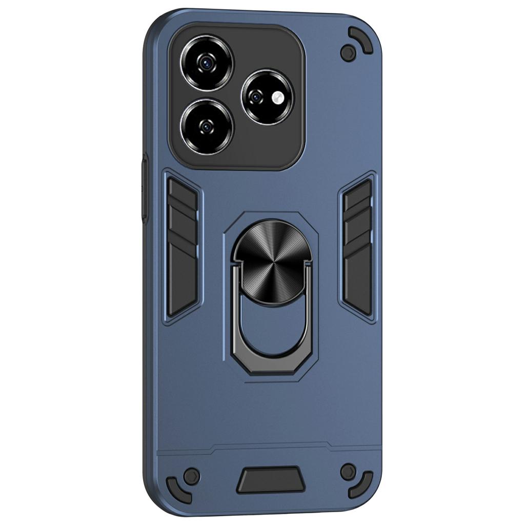 For ZTE Axon 60 Lite Case PC+TPU Drop Defend Phone Cover with Ring Kickstand