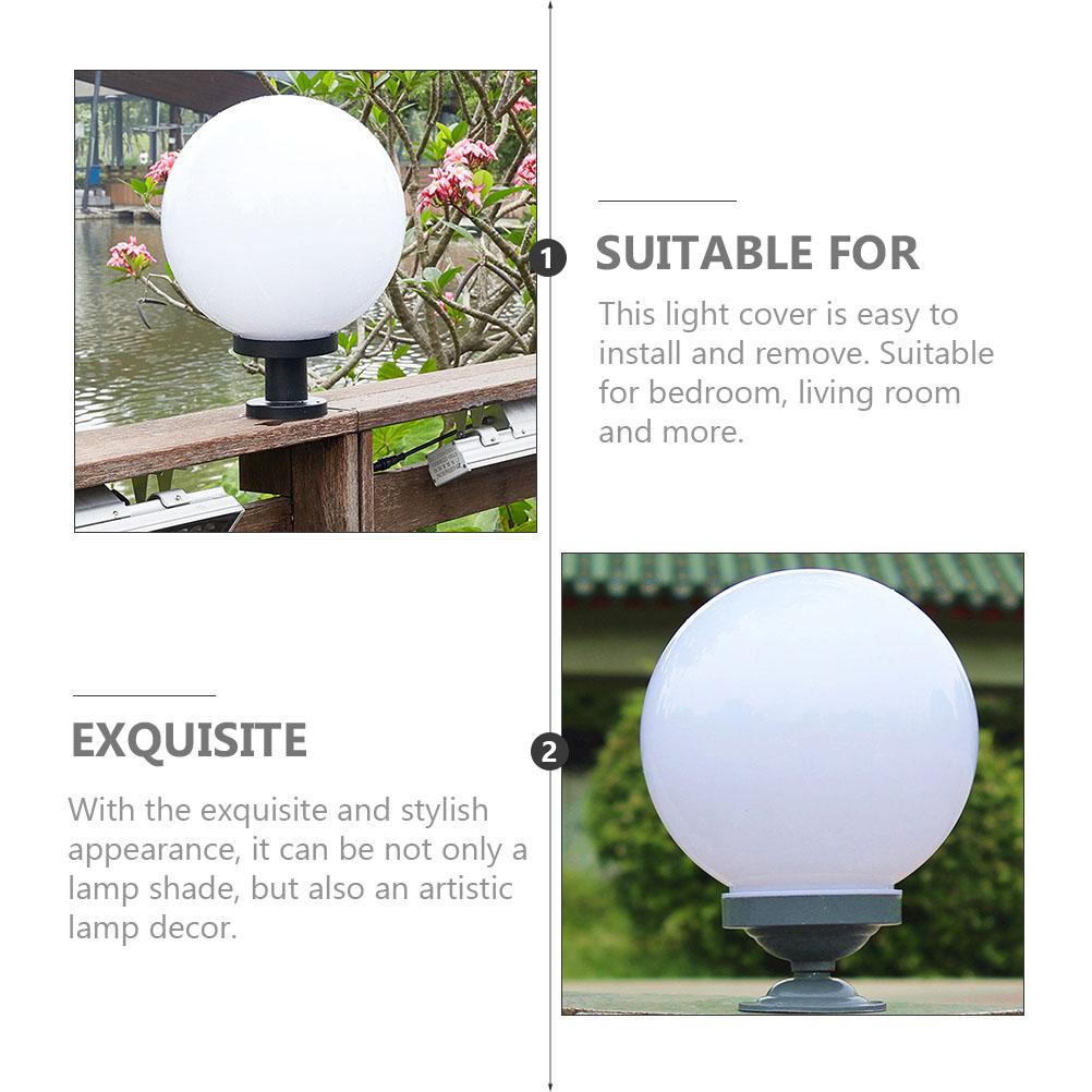 Fence Lampshade Replacement Globe Shades Decor Acrylic Light Covers Household Home Fixture Globes Lightbulb Ball Shaped Desk