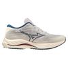 Mizuno Wave Rider 27 Fashion Comfortable Fabric Shock Absorption Breathable Low-Top Training Running Shoes Men Sneaker Off-White J1GC237505