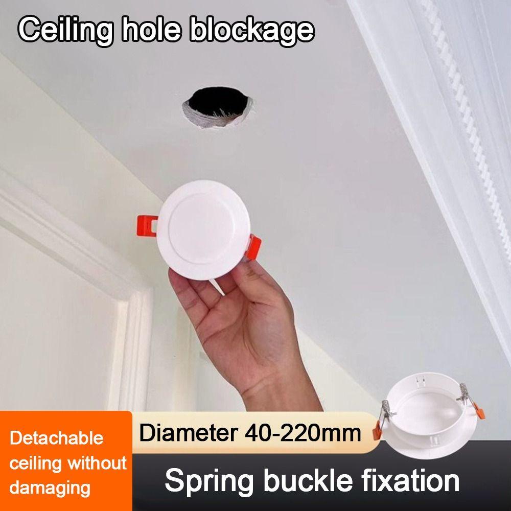 Plastic Wall Hole Cover Round Reserved Drill Hole Cap Durable Decorative Hole Plug