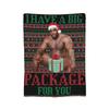Funny Barry Wood Meme Christmas Throw Blanket for Couch  Soft Cozy Plush Blanket 50x60 Inches Multiple Sizes Bedspread