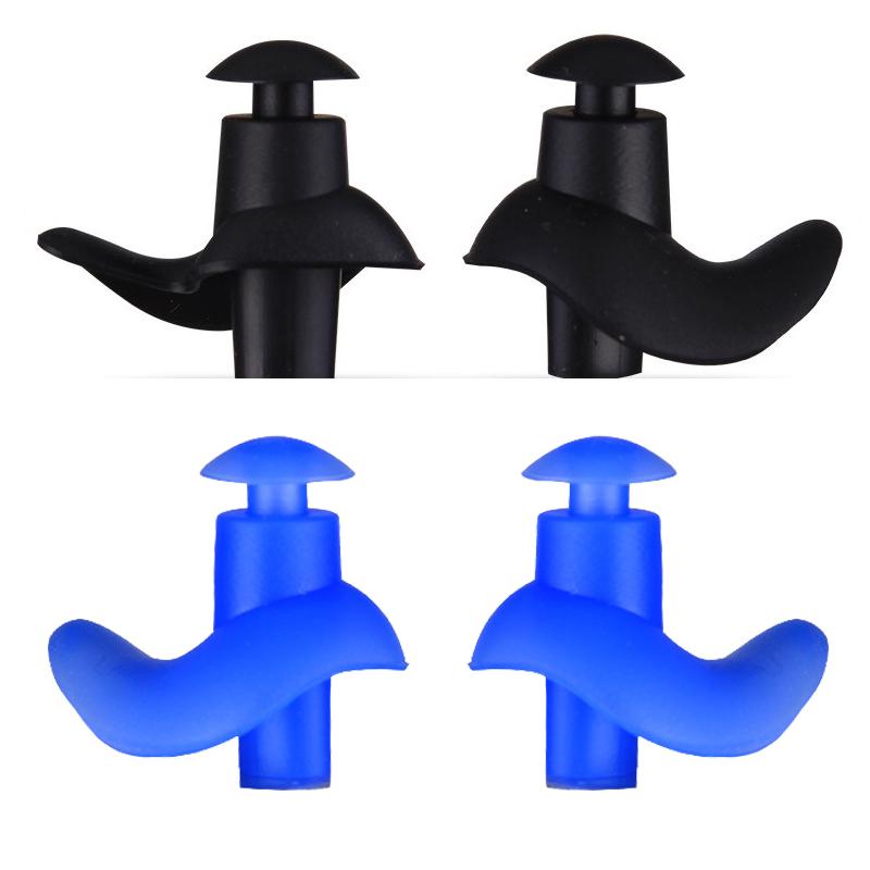 4 Pairs Swimming Earplugs Waterproof Reusable Silicone for Showering Bathing Surfing Kids Adults