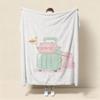 Best Seller Pink Pig Pattern pink Blanket Cute Cartoon Custom Print Blanket for Bedroom Sofa Living Room Home Decor Gift Use