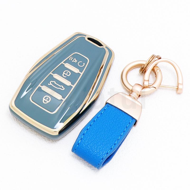 Tpu Car Key Case Cover Auto Shell Fob For Geely Coolray - Atlas Boyue Nl3 Emgrand X7 Ex7 Suv Gt Gc9 Borui