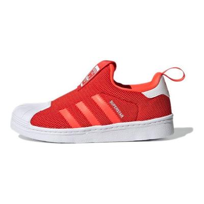 Superstar 360 J Solarrot Kinder Sneaker Schuhe-Weiß Q46312