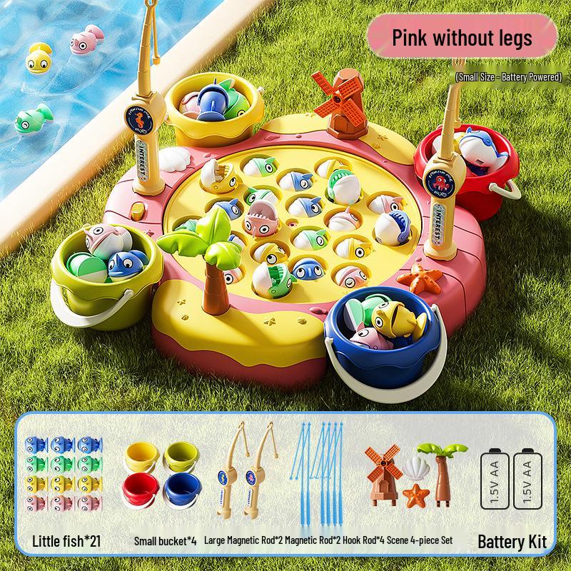 Electric Magnetic Fishing Table: Interactive Early Education Toy for Children
