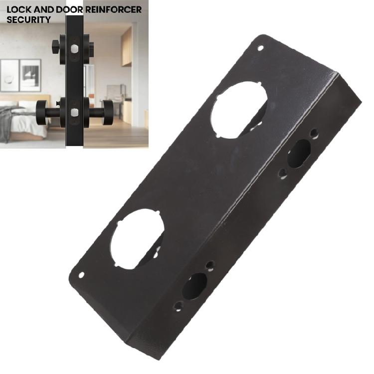 Stainless Steel Double Hole Security Plate For Reinforcing Entry Door Against Wear And Intrusion