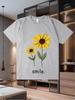 Men's New Printed Short-Sleeve T-Shirt for Summer a Fashionable Loose Pure Cotton Short-Sleeve Top