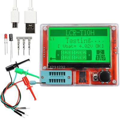 LCRT10H Transistor Meter MultiFunction Capacitance Resistance Tester Large Screen Graphic Display