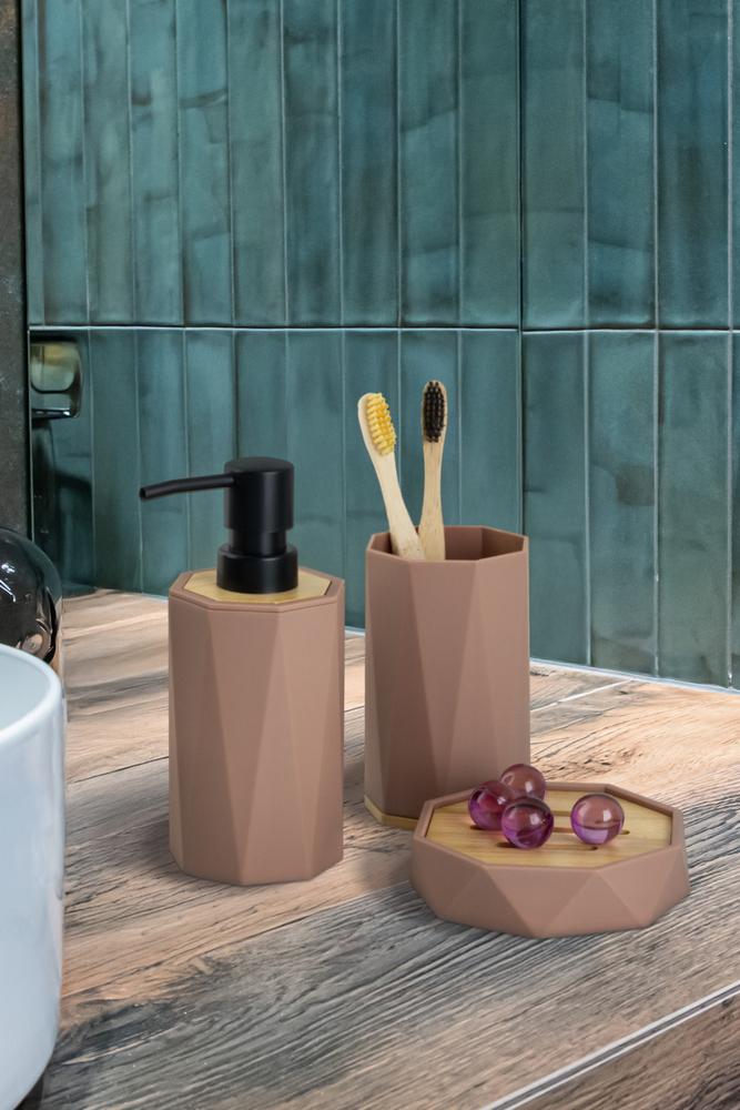Soap Dispenser 360 Ml AWD INTERIOR 2000 Mokato Brown Bamboo