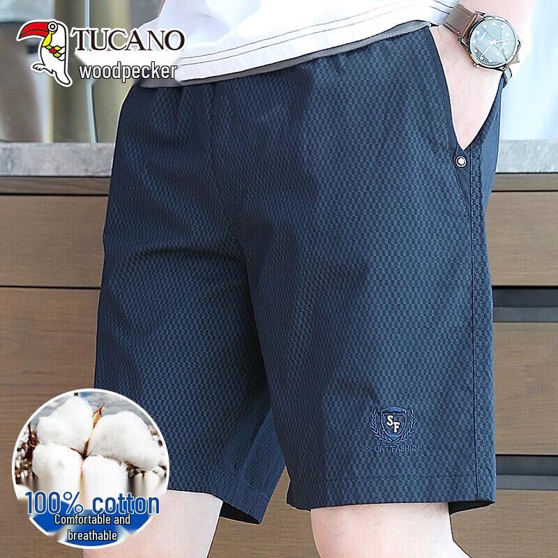 TUCANO Men s 2026 Summer Cotton Loose Casual Shorts L