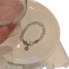 Aquamarine Imitation Cat's Eye Stone Bracelet for Women, Ins Niche Design, New Gray Moonlight Crystal Bracelet, Best Friend's Birthday Gift