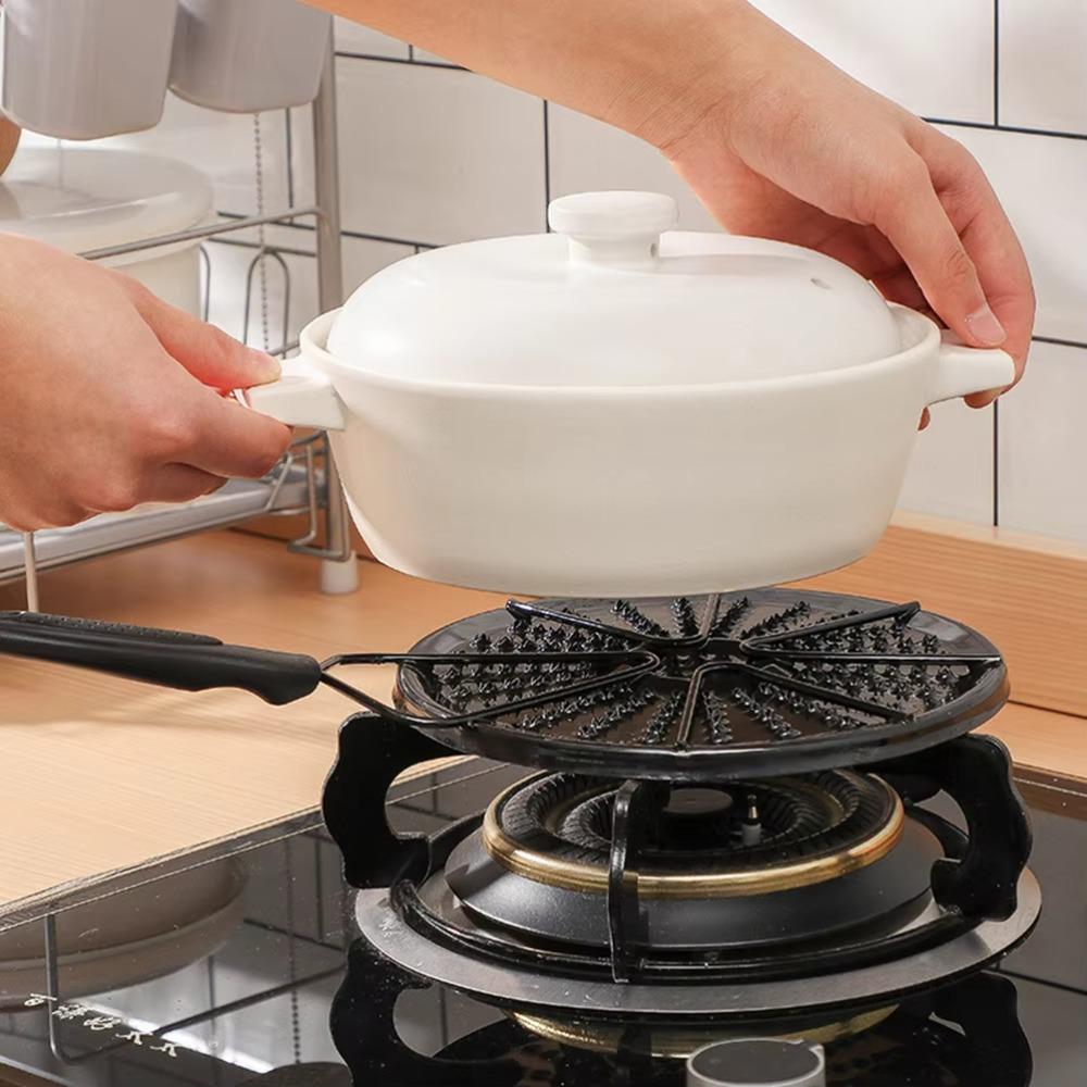 Non-slip Gas Cooker Heat Conduction Plate Temperature Uniform Thawing Tray Stove Diffuser  Kitchen