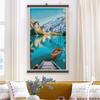 5D DIY Frame Diamond Painting Landscape Embroidery Mountain Mosaic Lake Painting Art Stitch Cross Home Decor