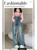 Women's Retro High-Waist Wide-Leg Jeans - Spring/Autumn 2025