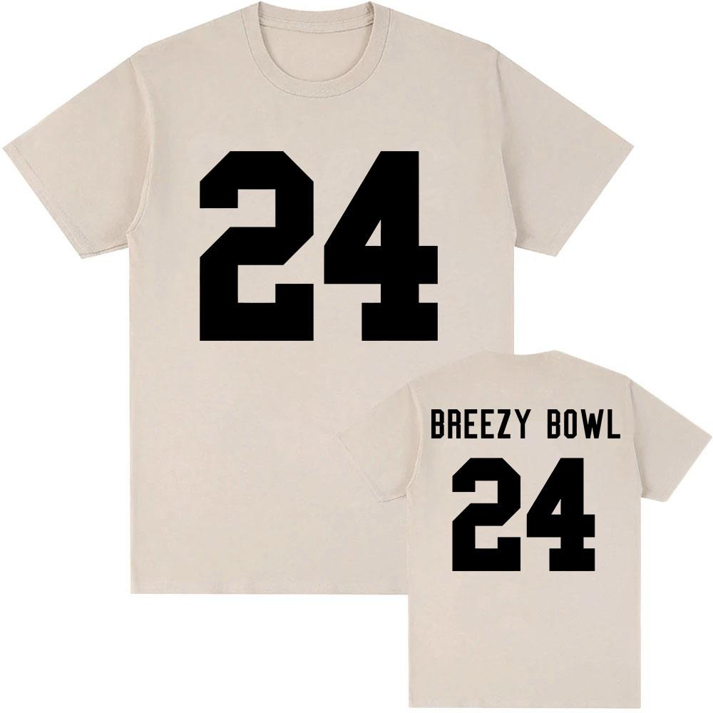 BREEZY BOWL 24 Tshirts Chris Brown Singer Graphic T-shirt Short Sleeve O-neck Unisex Streetwear Soft Cotton Men/Women T Shirt