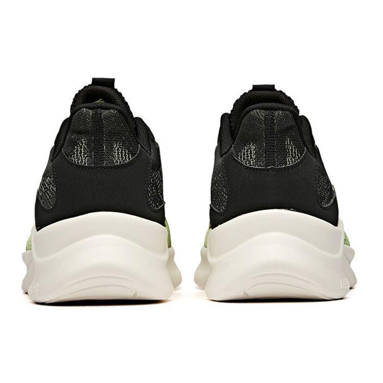 Anta Flyknit Low Top Running Shoes Men Sneakers Black Yellow 112035555-1