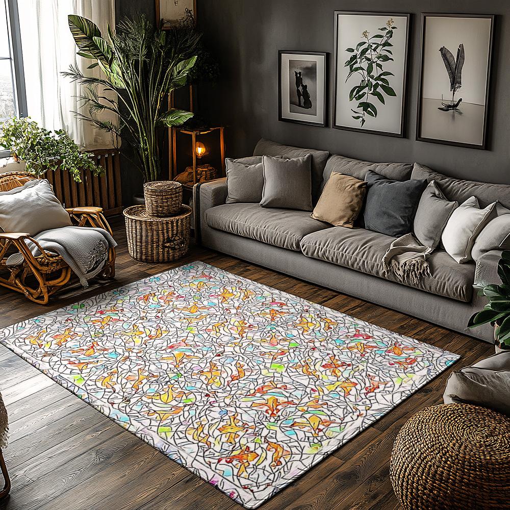 

Unique Pattern Area Rug Washable Non Slip Floor Mat Home Decor Living Room Bedroom Carpet Modern Abstract Design Indoor Outdoor 50x80cm