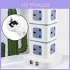 Reliable Uk Standard Vertical Power Strip With Multiple Usb Ports For Home And Office Use