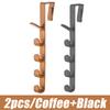 2Pcs Door Hanger Clothes Hanging Rack Over The Door Plastic Home Storage Organization Hooks Purse Holder for Bags Rails