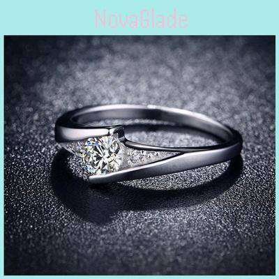 Copper Silver Plated Wedding Ring For Women Fashion Jewelry For Couples