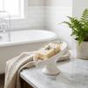 Leaf Shape Soap Holder Self-Draining Soap Plate Storage Organizer Ceramic Soap Dish  Shower