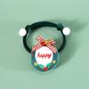 Pack of 2 Plush Pet Collars Funny Christmas Party Dogs Collar Pet Party Neckwear Cats Collar for Festival Celebration