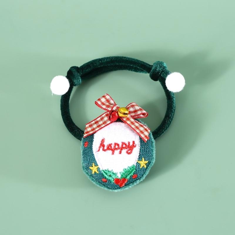 Pack of 2 Plush Pet Collars Funny Christmas Party Dogs Collar Pet Party Neckwear Cats Collar for Festival Celebration