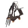 Dachshund Keychain Leather Strap Design Ins Car Keyring Bag Pendant Femme Handbag Ornament