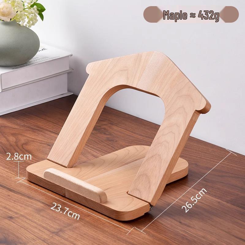 Solid Wood Creative Bedside Mobile Phone Holder for Desktop