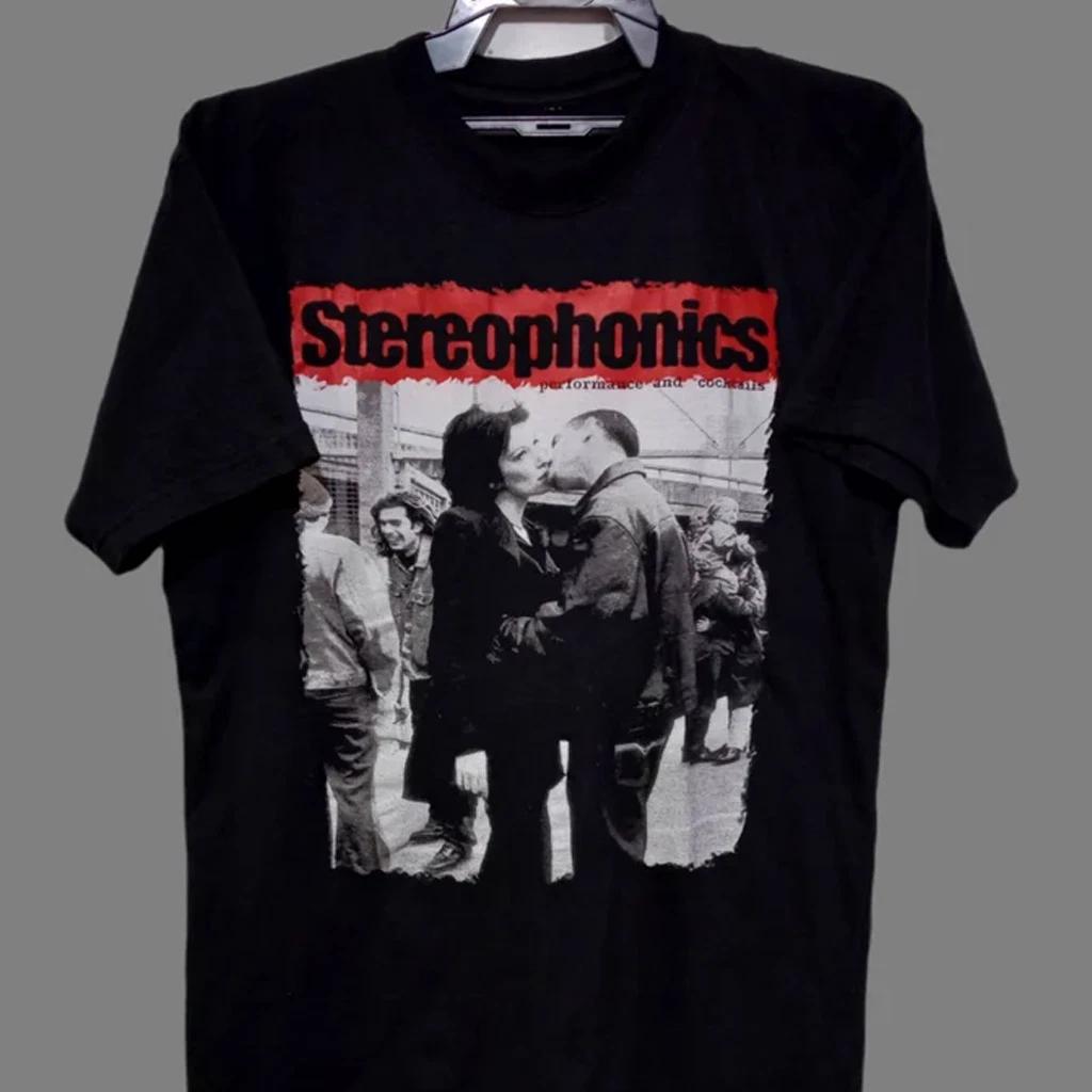 Men's and Women's T-shirts Stereophonics Shirt NEW black shirt short sleeve All sizes S to 5XL