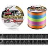 Ashconfish PE Fishing Ultra High Abrasion Low Multicolor Line, 8-Strand, 1000m, Strong, Sensitivity, Resistant, Stretch,