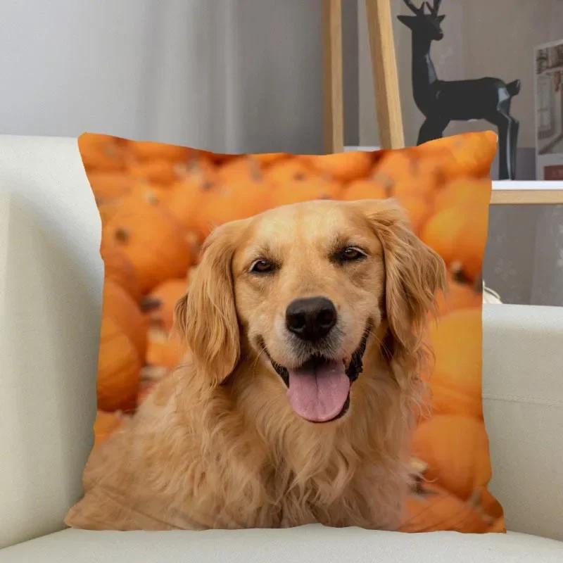 Golden Retriever Hund Kissenbezug Sofa Dekorative Kissenhülle Kissenbezug Heimdeko Großhandel