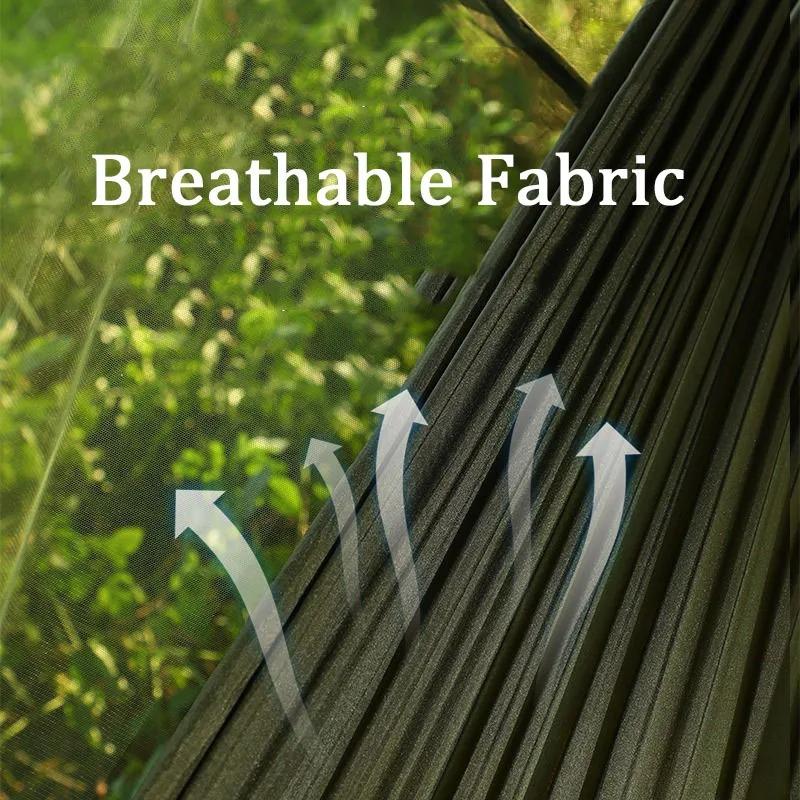 1PC Camping Hammock withMosquito Net 260x140cm Automatic Quick-opening Anti-rollover Nylon Hammock Chair Outdoor Hanging Bed Net