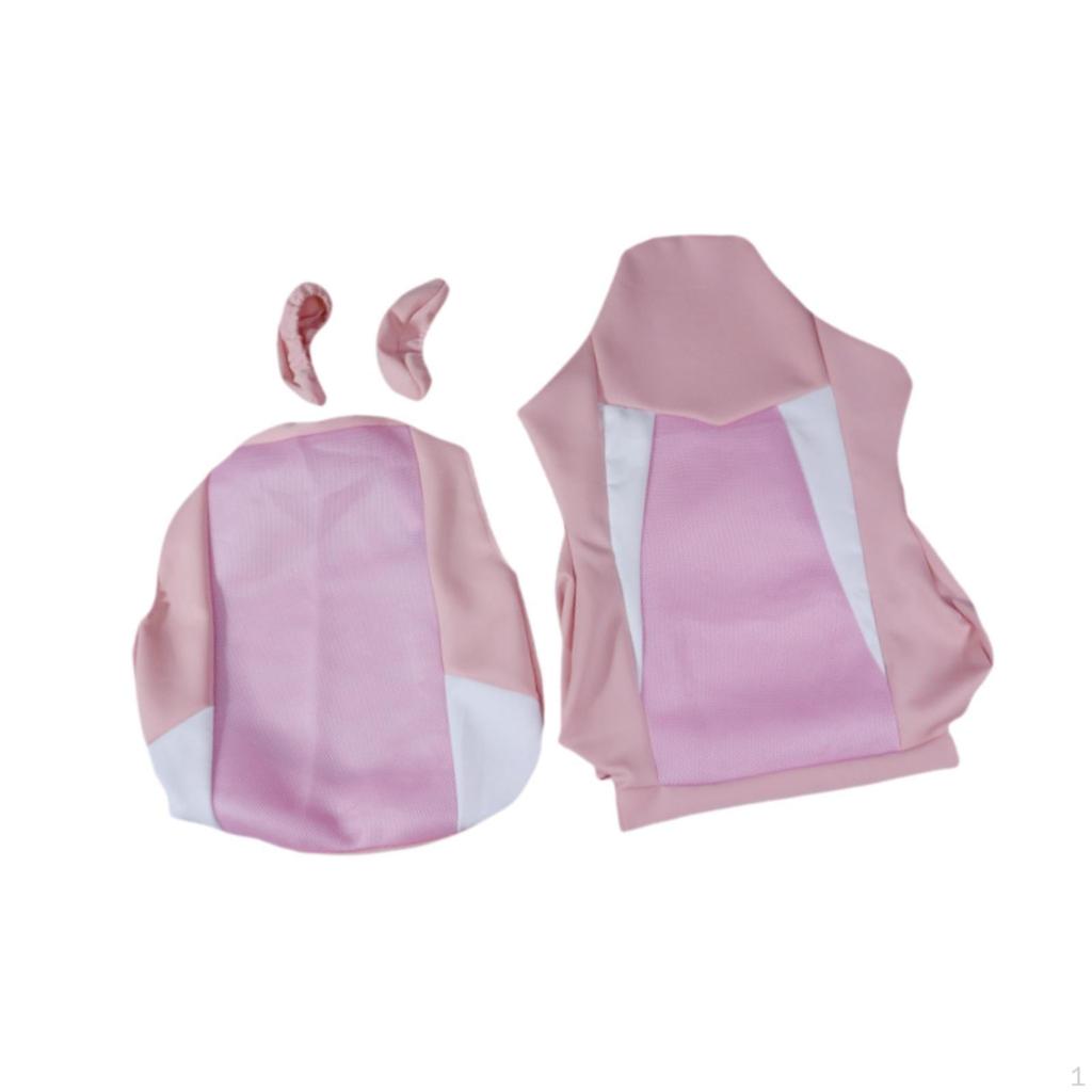 Gaming Stuhlbezüge Computer Büro Weich mit Armlehne Rückenlehnenbezug Überwürfe