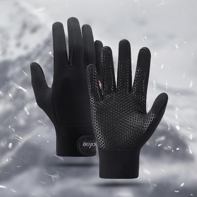Autumn and Winter Cycling All Finger Waterproof Touch Screen Warm Gloves for Men and Women Mountaineering Gloves