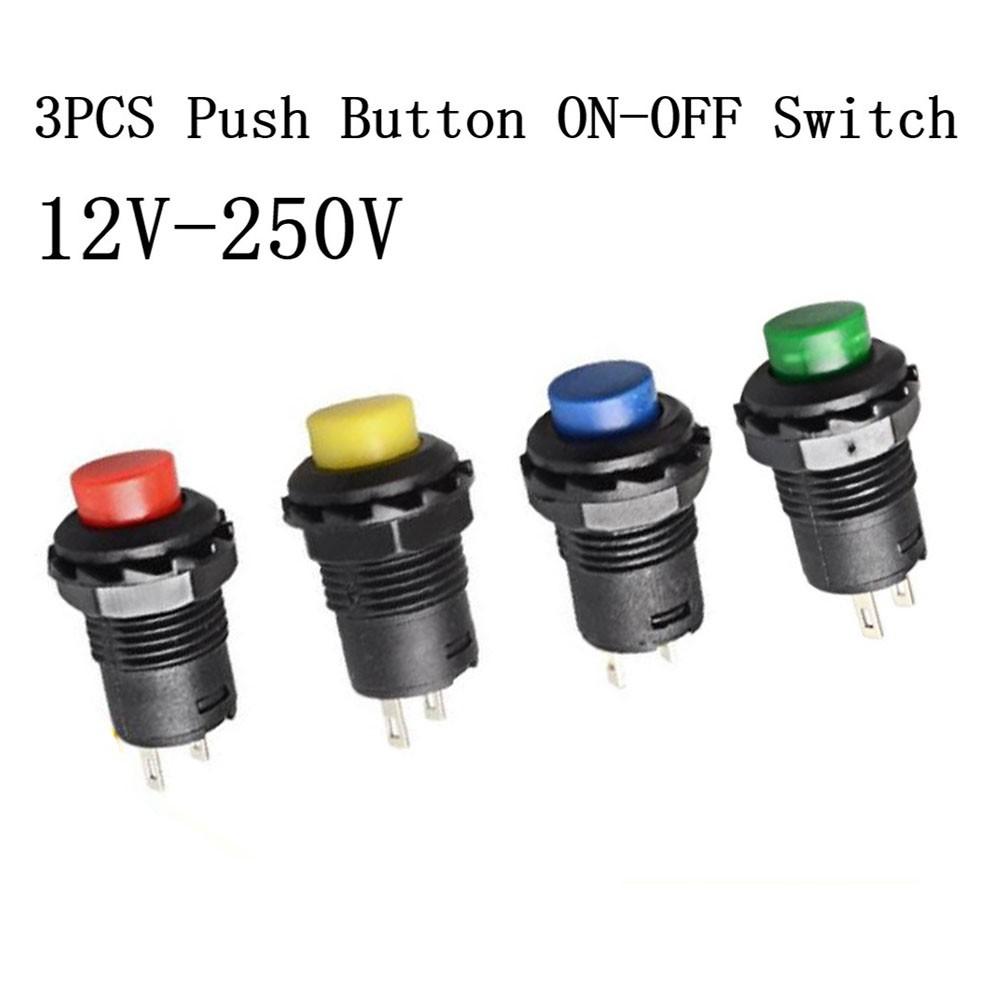 

Push Button Button Switch Round SPST Switch 12v-250v жовтий