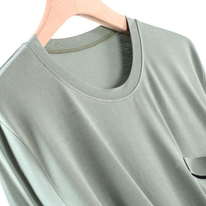 Men's Summer Modal Short-Sleeve Pajama Top - Casual and Lightweight Homewear