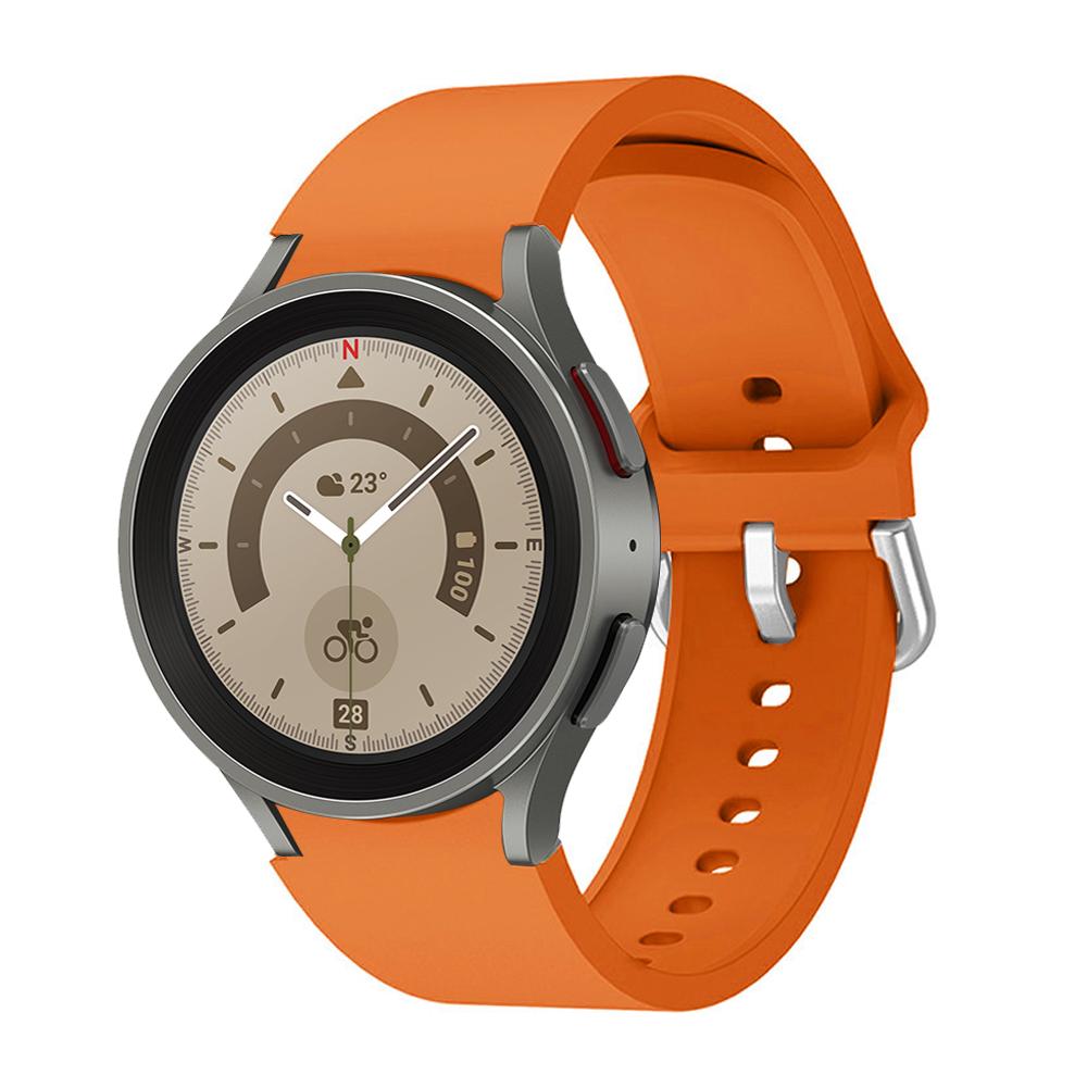 Pulseira Original Para Samsung Galaxy Watch 4/5/6 classic 47mm 43mm 44mm 40mm Sem Espaços Pulseira de Silicone Galaxy Watch 5 pro 45mm band