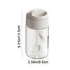 4Pcs Sealed Glass Seasoning Jar Moisture-proof Spice Bottle Salt Storage Container  Restaurant