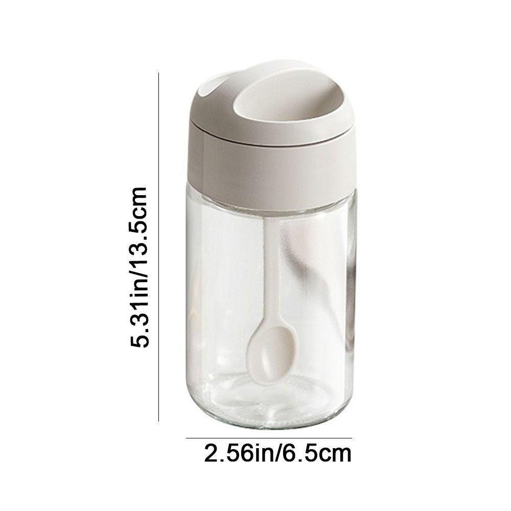 4Pcs Sealed Glass Seasoning Jar Moisture-proof Spice Bottle Salt Storage Container  Restaurant