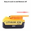 RIS-DW-1 12Pcs For Dewalt 20V/60V DCB200 Battery Holder Wall Storage Mounts Battery Rack