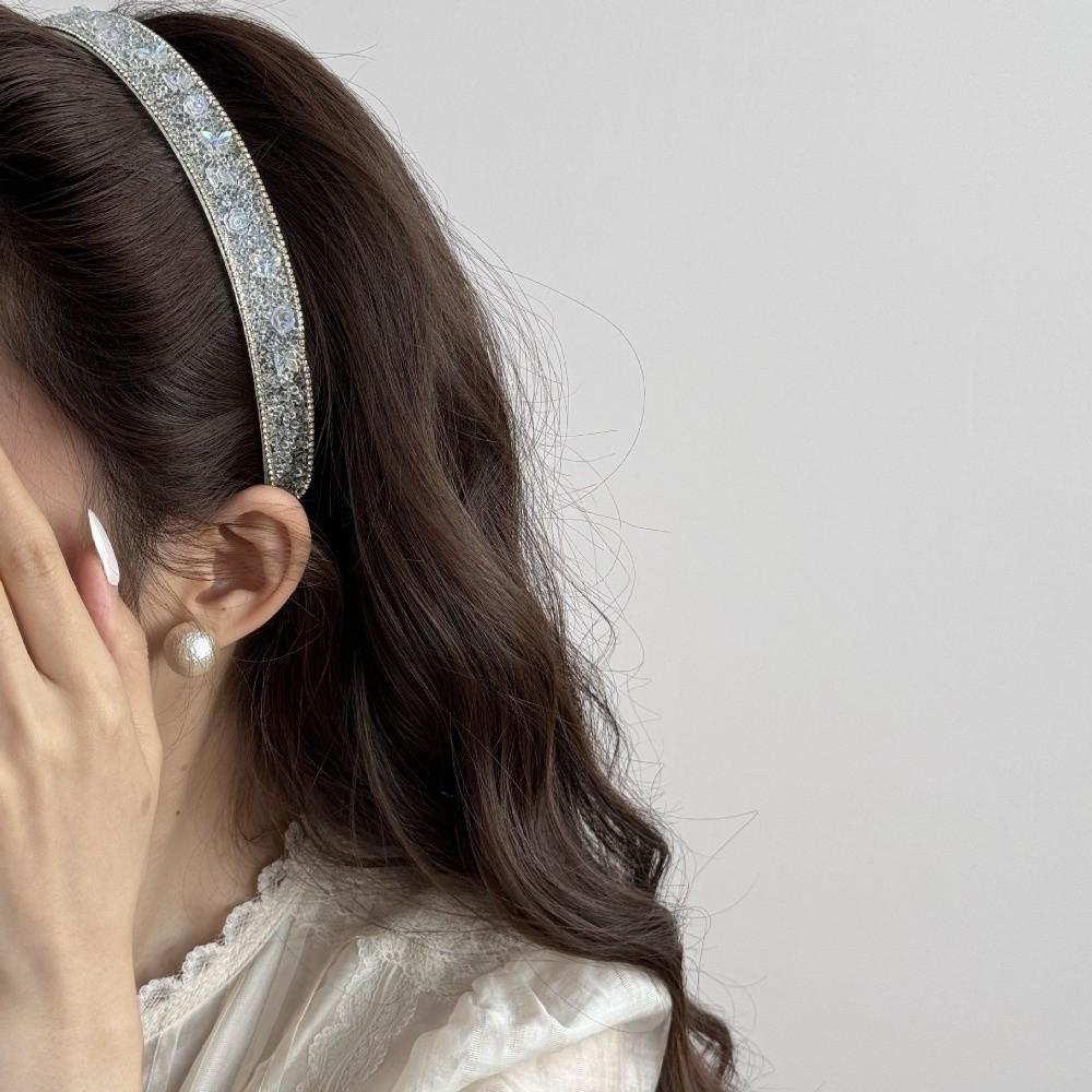 Elegant Crystal Headband Luxurious Rhinestone Hair Hoop Butterfly Hairband Girls