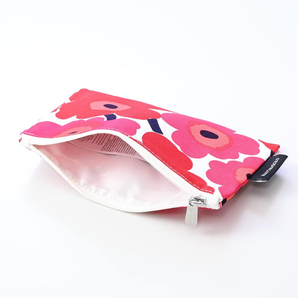 Marimekko Mini Unikko Pouch, Keijuli, Red, 43444-001 (Used)